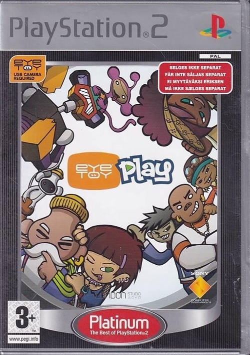 EyeToy Play Platinum - PS2 (B Grade) (Used) (Eng)
